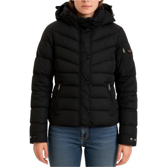 Bogner Fire + Ice Down Puffer Jacket Hooded Black Small 6 - Picture 1 of 12